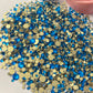 Blue Zircon Gold Bottom Glass Rhinestone (2,800 Pieces) 🌺Sept 🌺 New Arrival