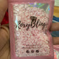 Lit Pink Ab Pearls (mix size) 2000 Pieces