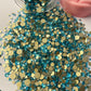 Aqua Blue Gold Bottom Glass Rhinestone (2,800 Pieces)🌺Sept🌺 New Arrival