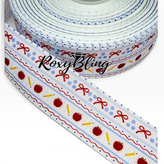 School Print Ribbon | School Ribbon | 1.5 inches School Ribbon