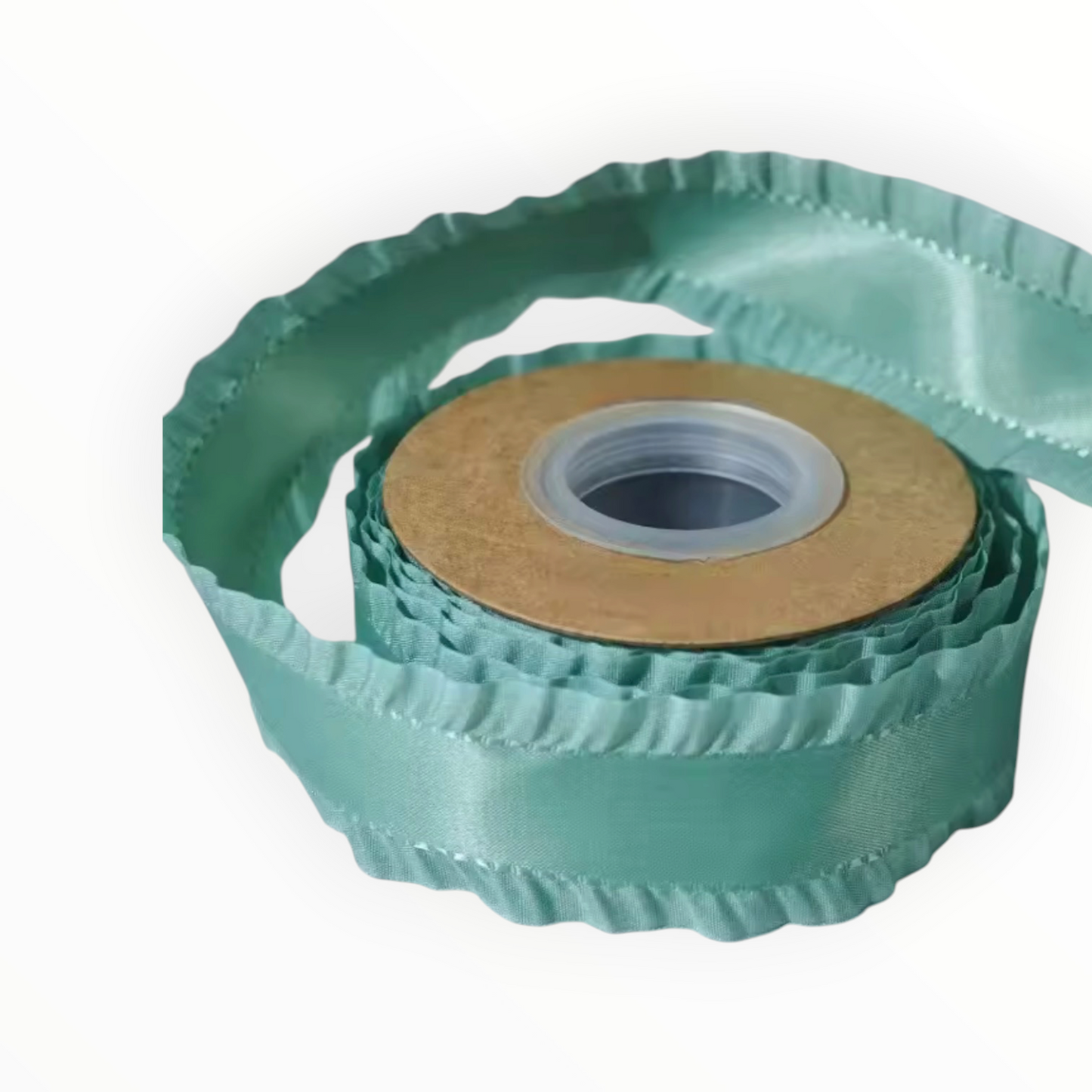 Sage Green Double-Sided Ruffle Edge Ribbon