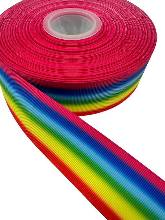 (Copy) (38mm / 1.5 inch Ribbon, Multi Colored Grosgrain Ribbon (1 Yard) 🎀New Arrival🎀