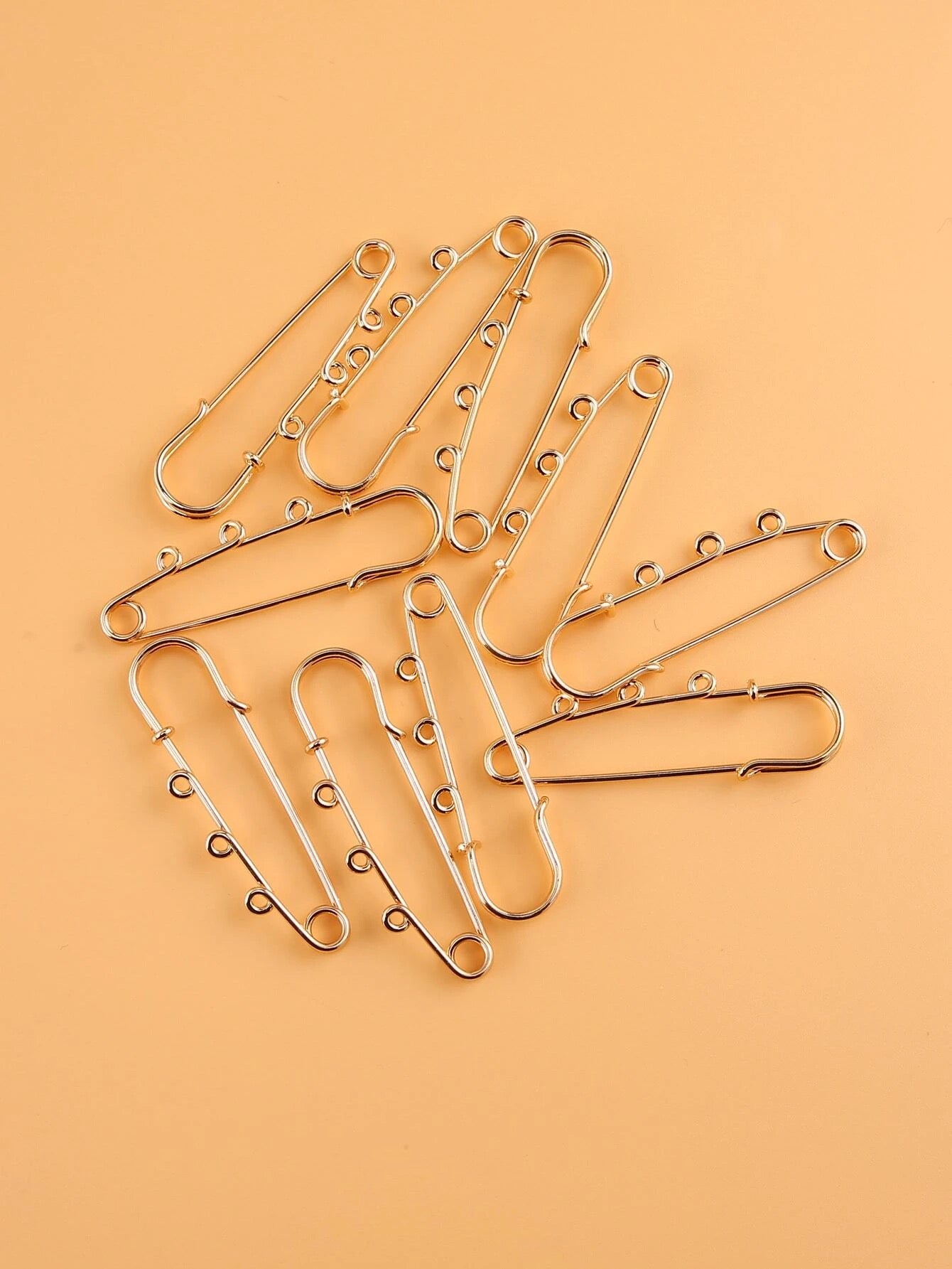 Safety Pin Accessory/ junk sock accessory, Gold decorative pin (price for 1 piece)