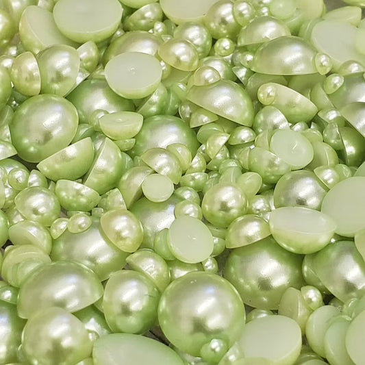 Light Green  non- ab Pearl (Mix Size) 800 Pieces
