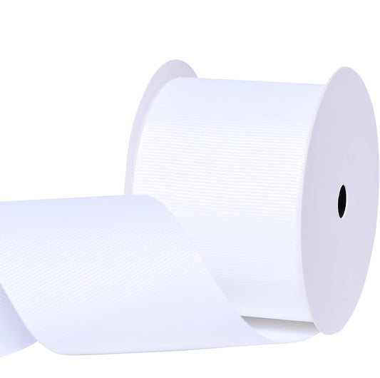 3 Inch White Grosgrain Ribbon | White Grosgrain Ribbon