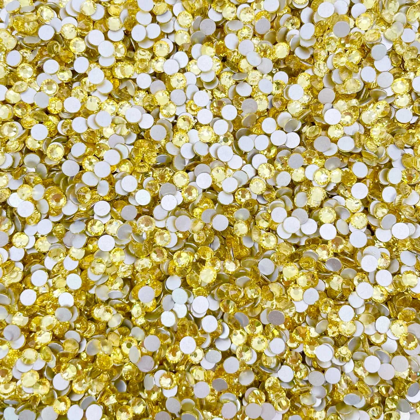 Yellow Glass rhinestone (15 Gram) SS20/5mm