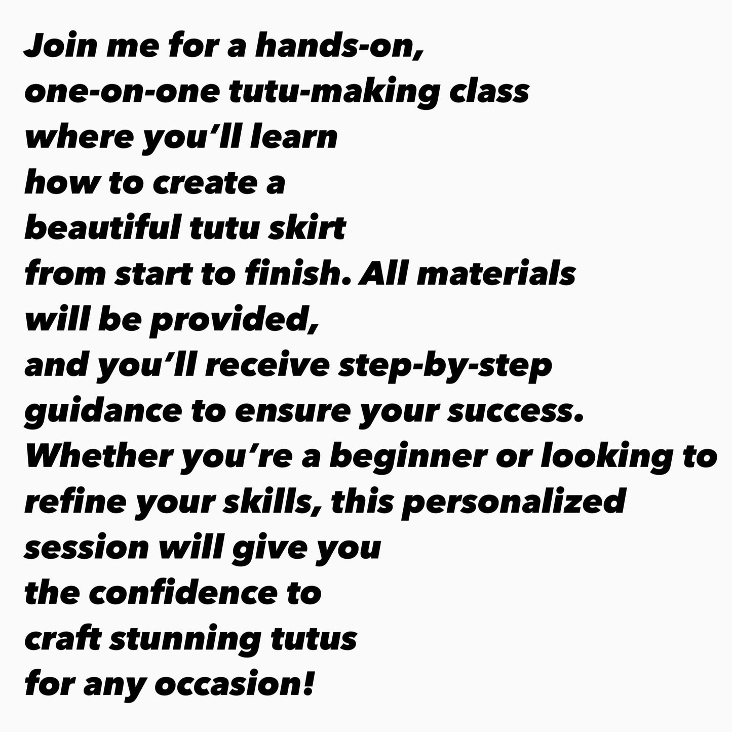 🪡Tutu Outfit One on One Class🧵 ✨Please Read Description ✨