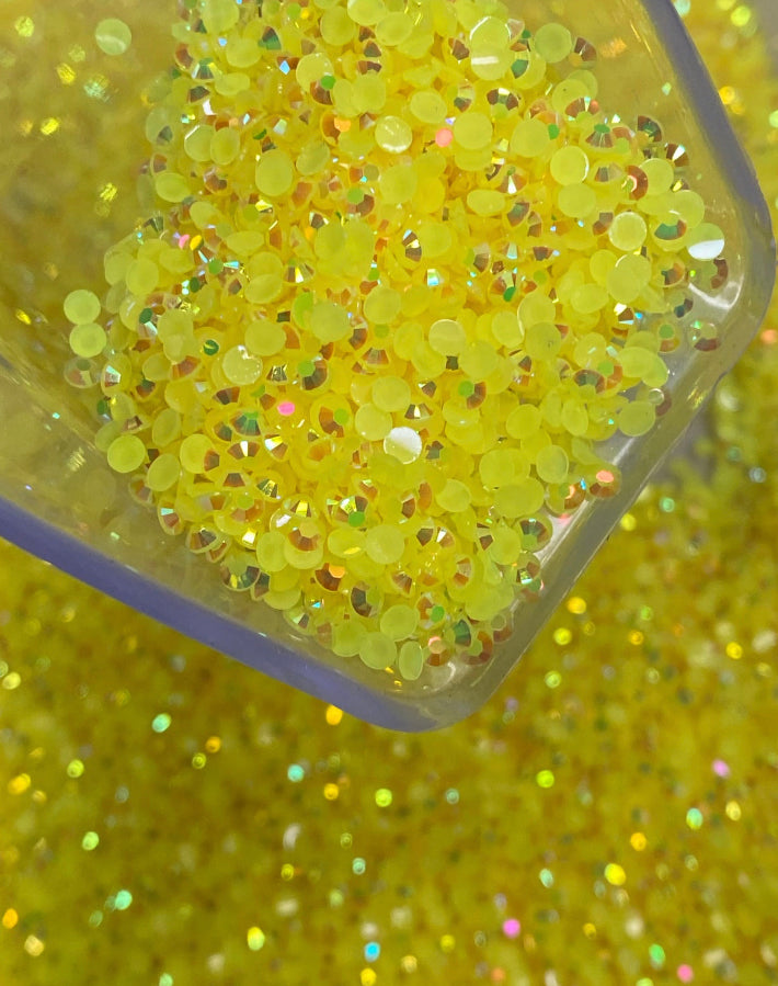 Yellow Ab Jelly Rhinestones