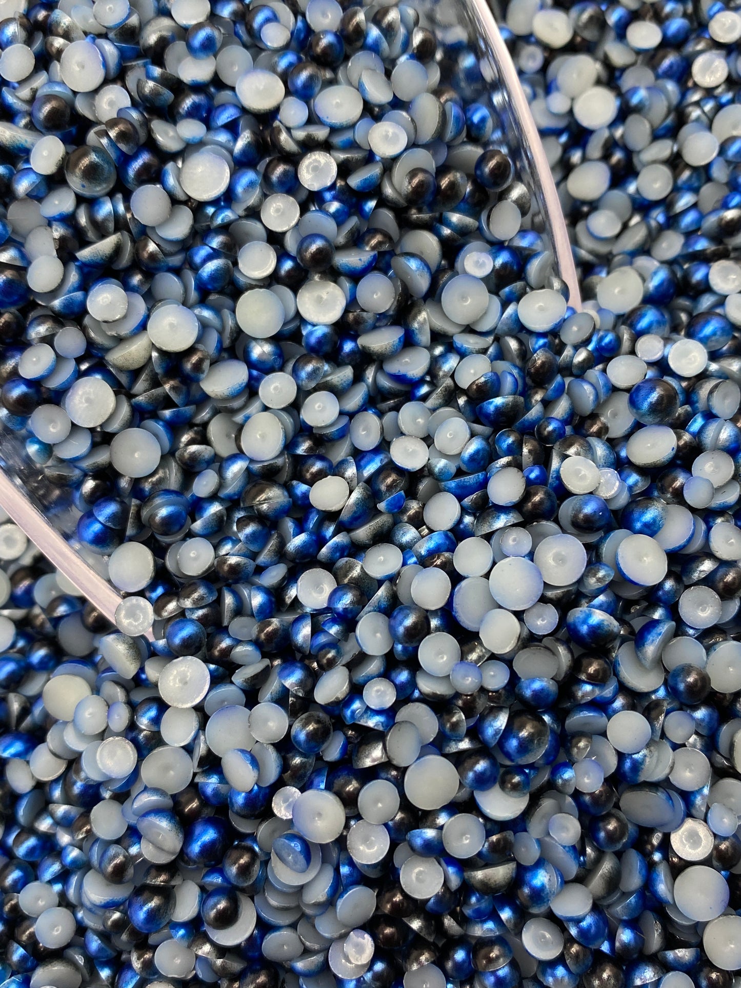 Dark Blue  Rainbow Pearl (Mix Size)