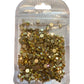 Gold Metallic Ab Gold Bottom Mix Size Glass Rhinestones