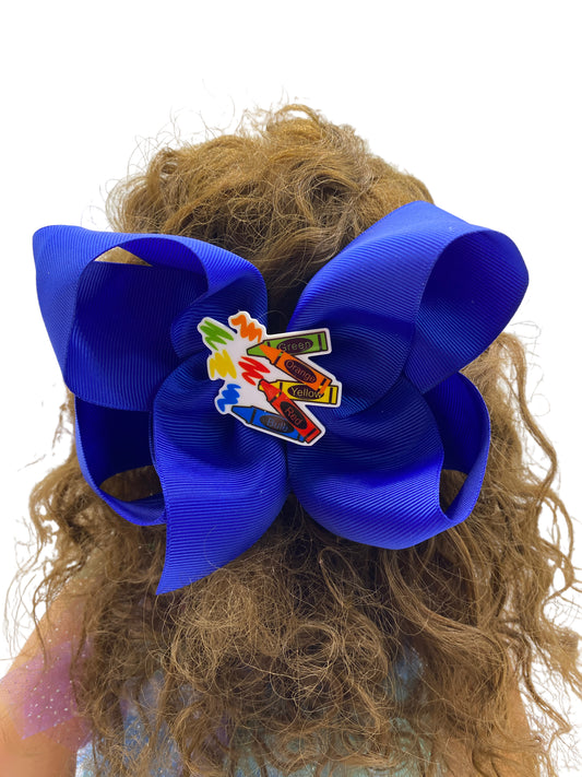 Royal Blue, Solid Color Jumbo hair clip