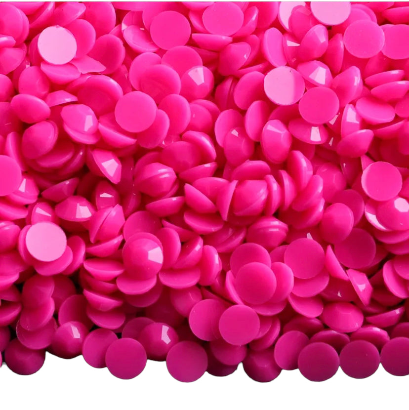 Hot Pink Non-Ab Jelly Rhinestones