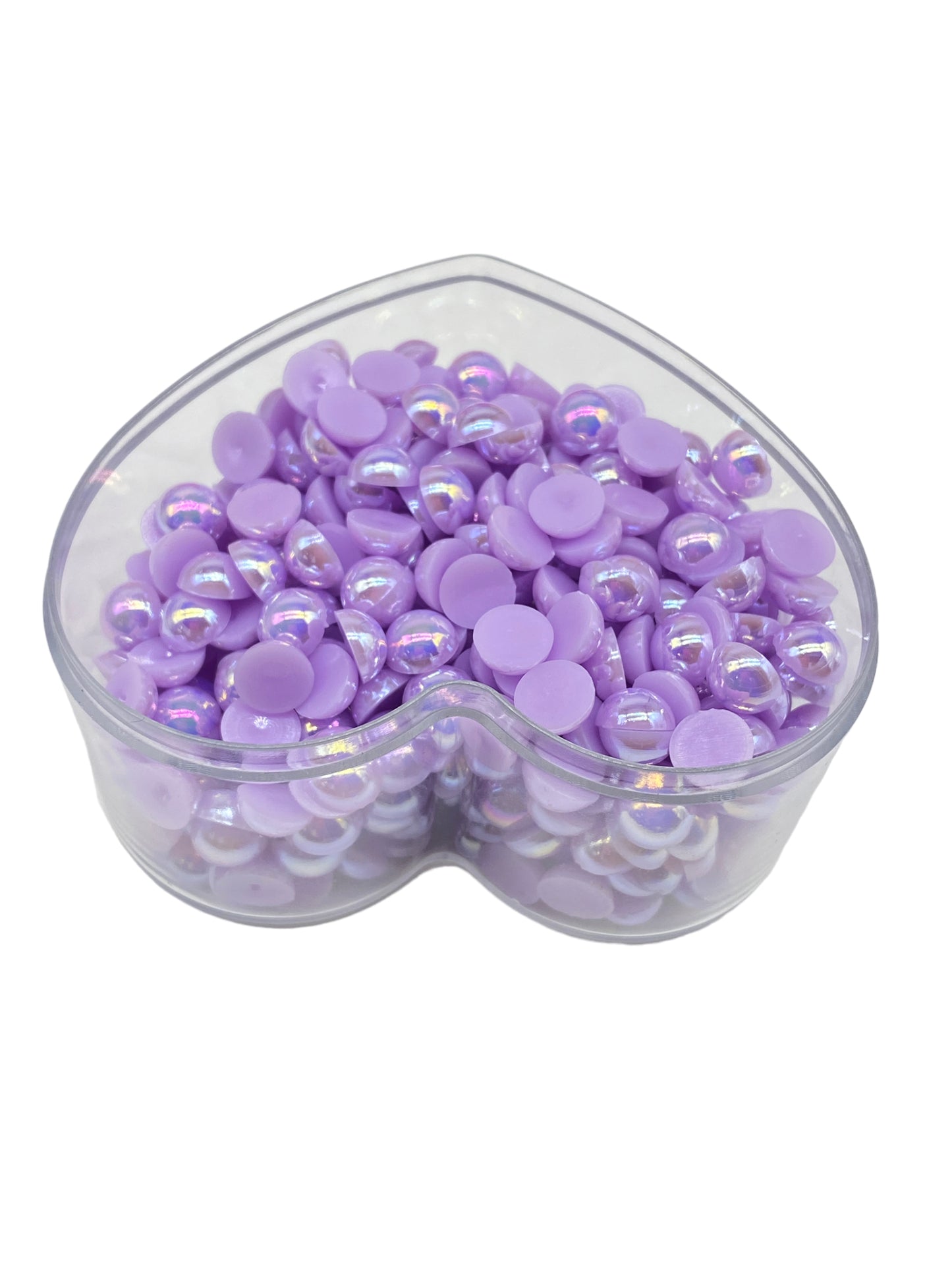 8mm Ab Flatback Pearls (100 Pieces)