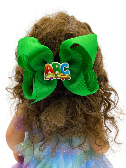 Green, Solid Color Jumbo hair clip