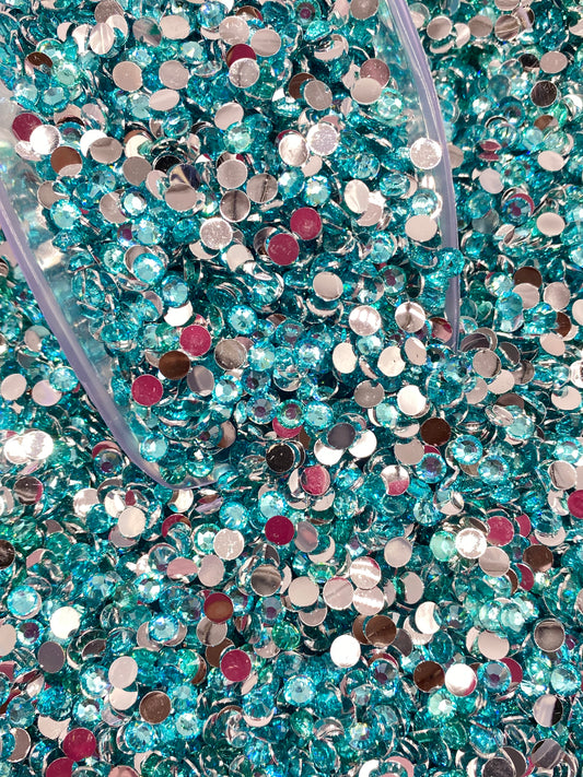 Aqua Resin Rhinestone