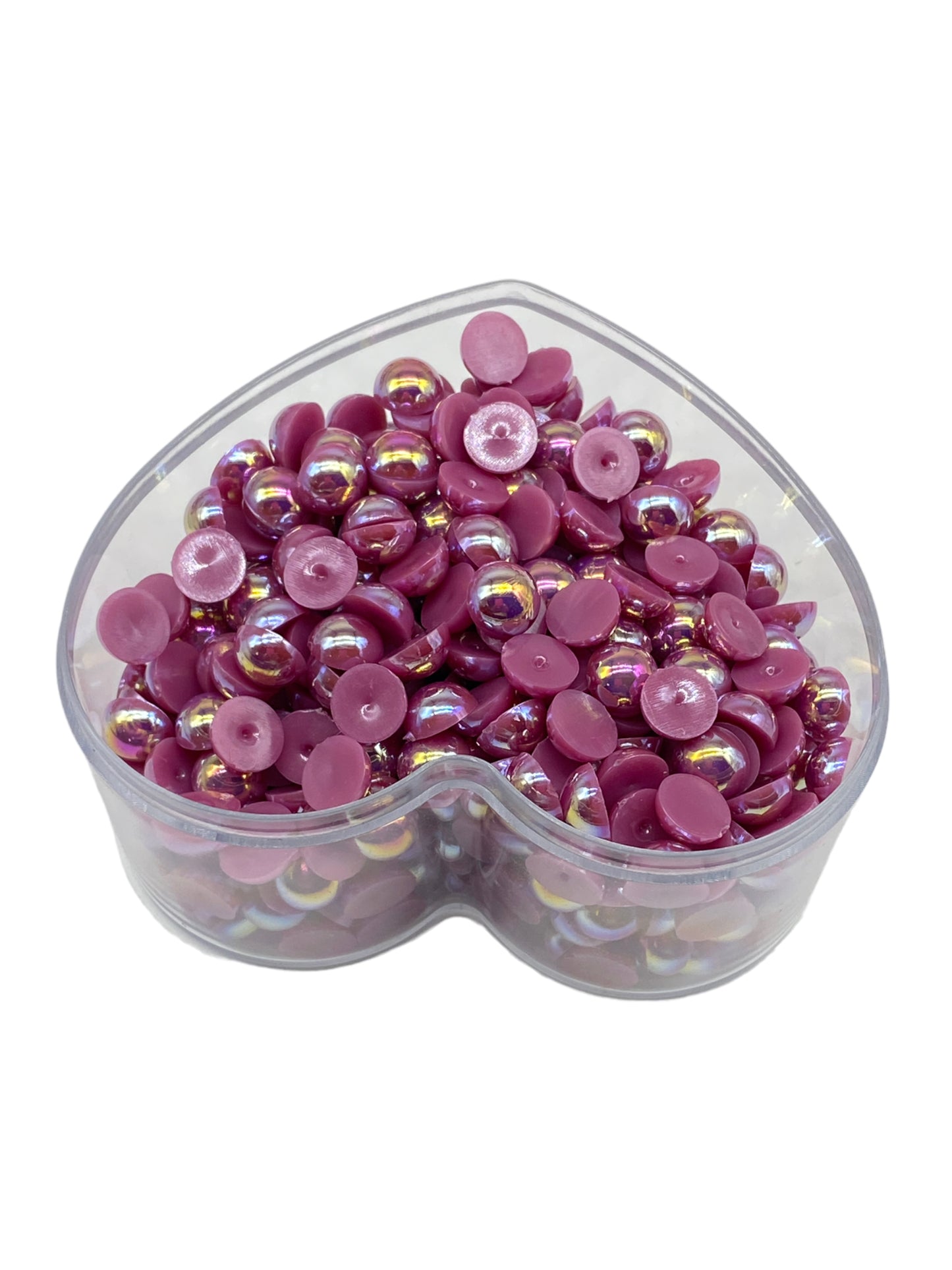 8mm Ab Flatback Pearls (100 Pieces)