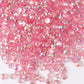 Light Pink Ab Transparent Rhinestones (30 Gram Mix Size)