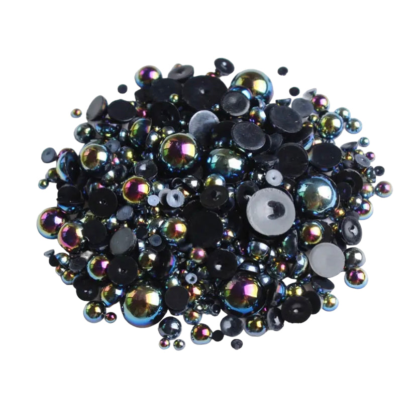 Black ab Pearls (Mix size)