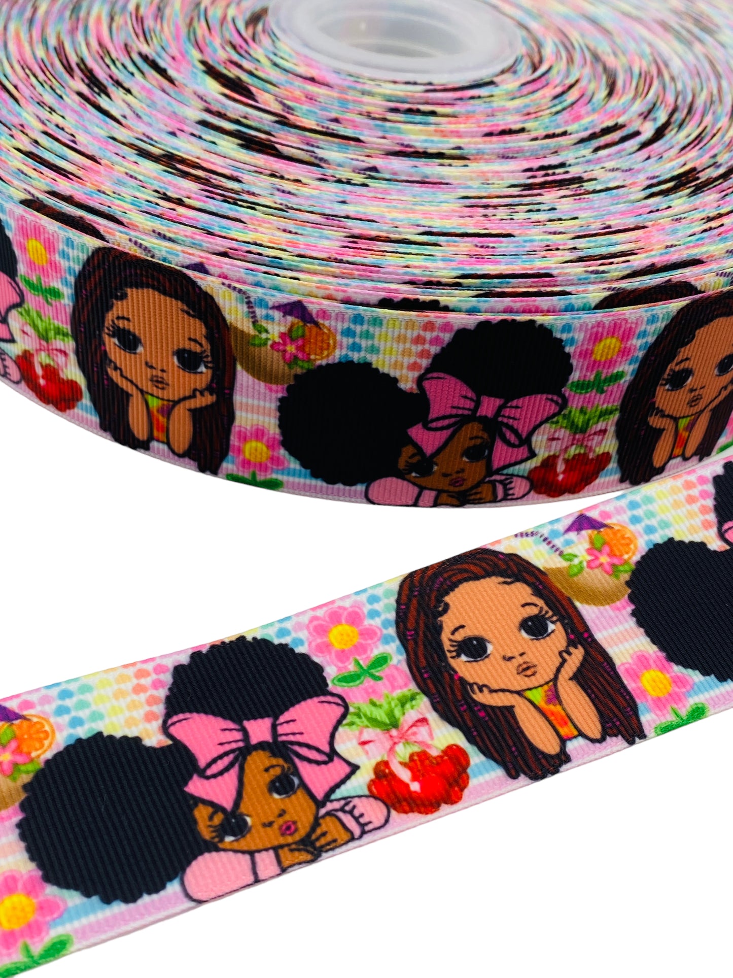 Black Girl Ribbon (38mm/ 1.5 inches)