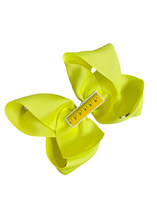 Yellow, Solid Color Jumbo hair clip