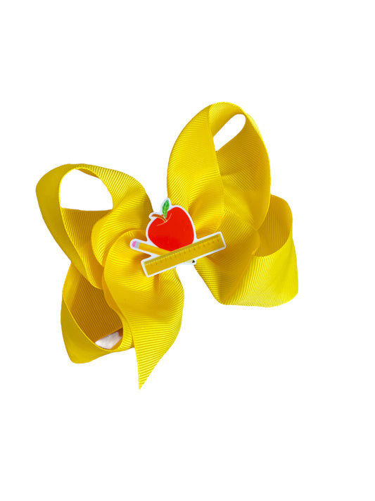 Yellow, Solid Color Jumbo hair clip