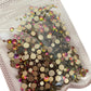Rainbow mix Gold Bottom Red Mix Size Rhinestones