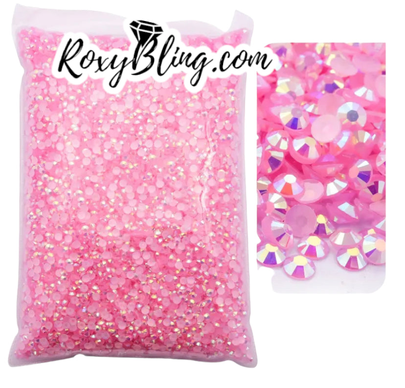 Lit Pink Jelly Rhinestone (BULK BAG)