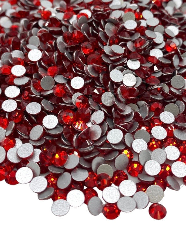 Red (Lit Siam) Glass Rhinestones