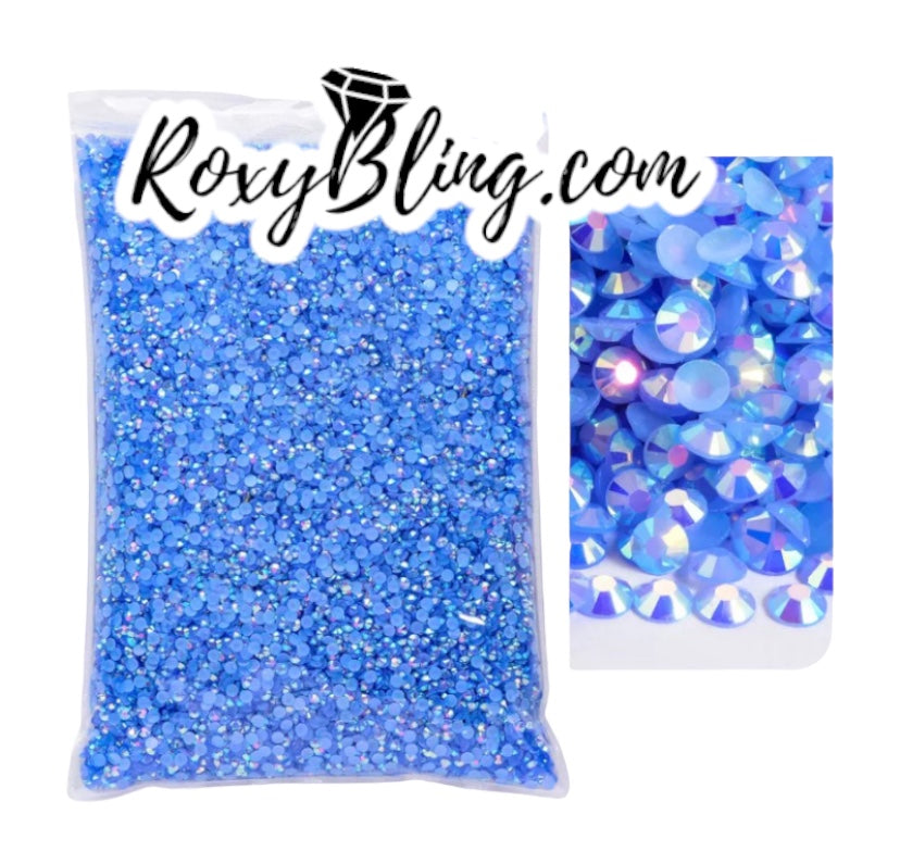 Lit Sapphire Blue Jelly Rhinestone