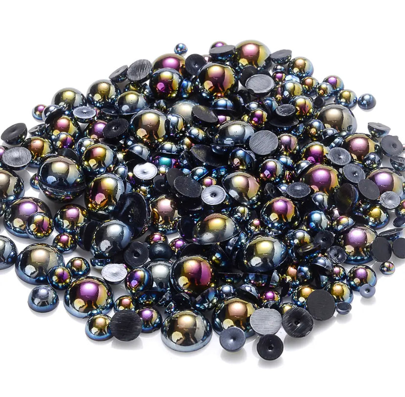 Black ab Pearls (Mix size)