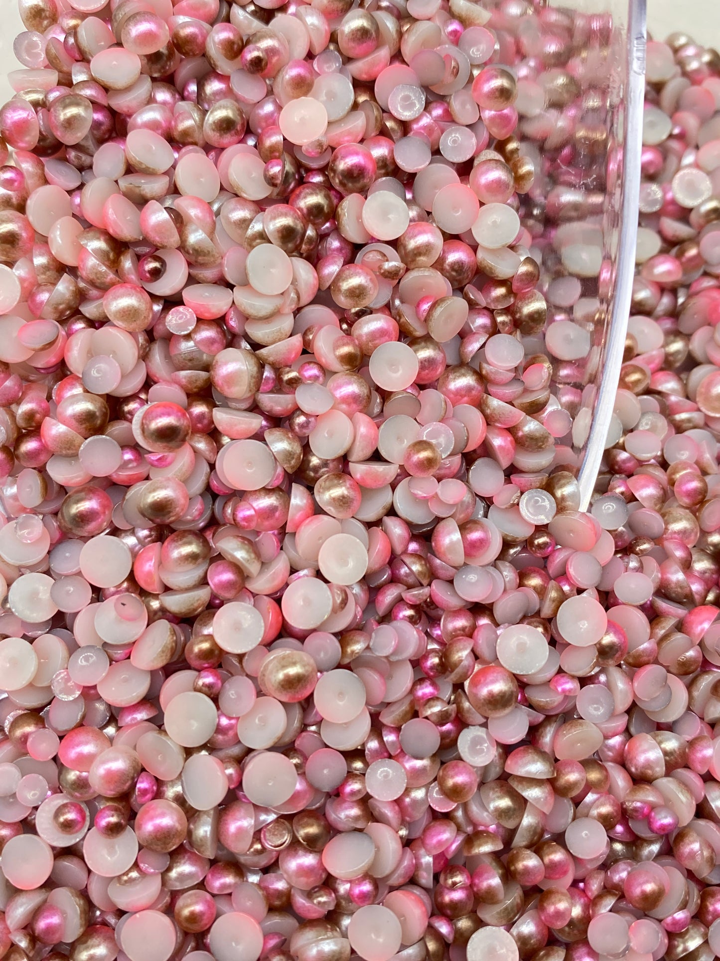 Rose Brown  Rainbow Pearl (Mix Size)