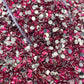 Fuchsia pink  Resins Rhinestones