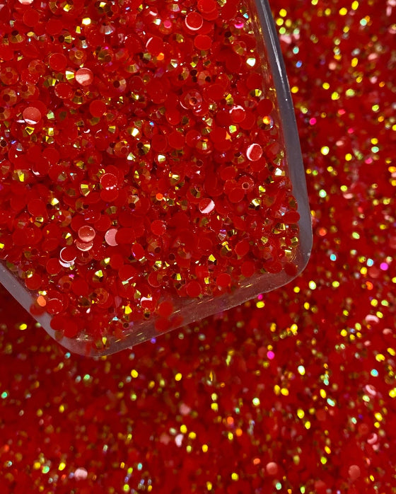 Red Ab Jelly Rhinestone