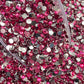 Fuchsia pink  Resins Rhinestones