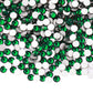 Emerald Green Glass Rhinestones (5mm/ss20) 15 Grams