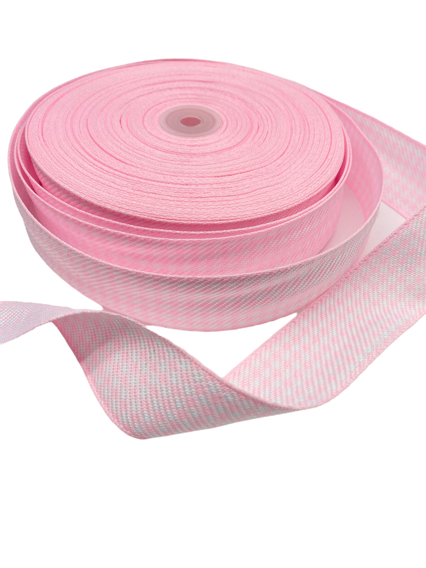Pink and white Ribbon, 38mm/1.5 inches (3 yards)