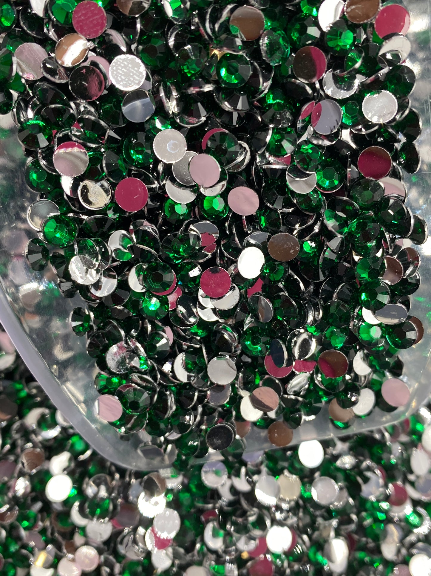 Emerald Green Resins Rhinestones