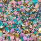 Aqua Princess  Rhinestones & Pearl Mix