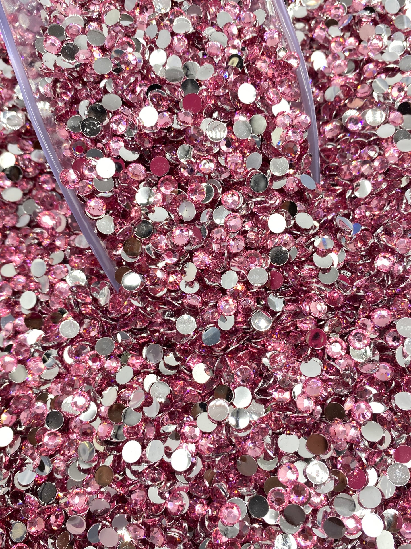 Rose  Pink  Resins Rhinestones