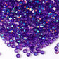 Purple Ab Transparent Rhinestones (30 Gram Mix Size)