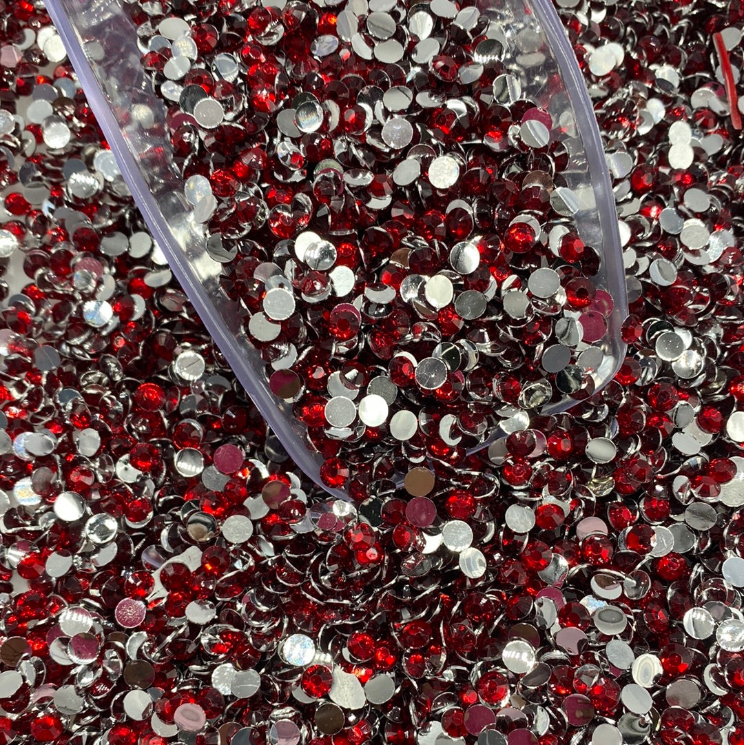 Dark Red resins Rhinestones