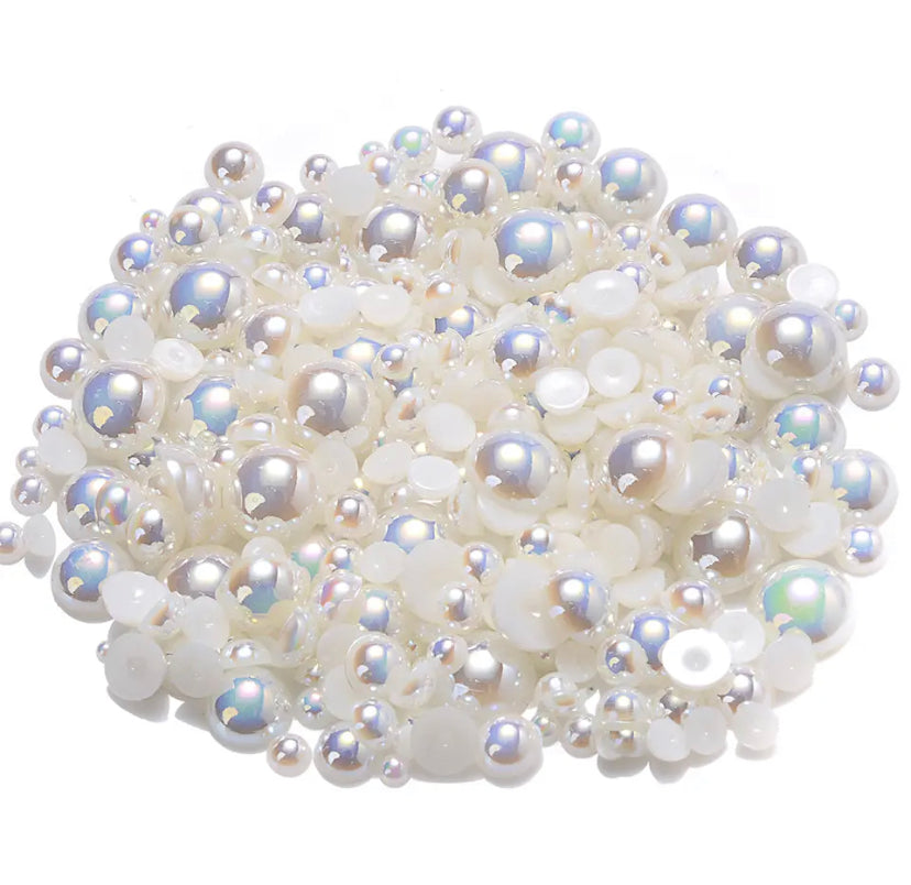 Lit Cream Ab Pearls (Mix size)