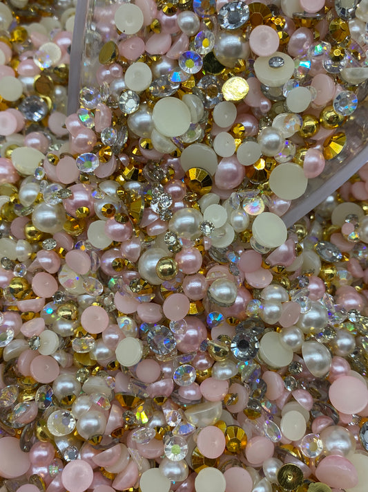 Pretty Pretty Princes Rhinestones & Pearl Mix