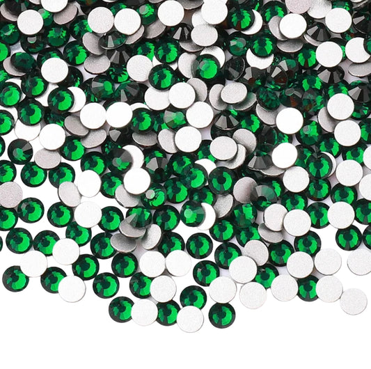 Emerald Green Glass Rhinestones (1,440 Pieces)