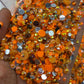 Orange Halloween,Rhinestones Mix