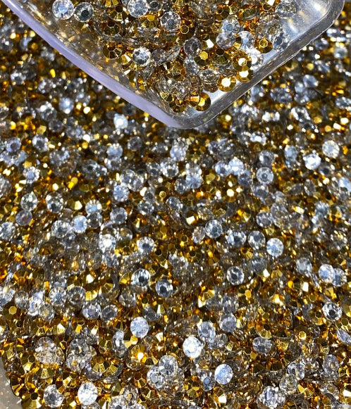 Gold Jelly Rhinestones