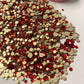 Red Gold Bottom Glass Rhinestone (2,800 Pieces)