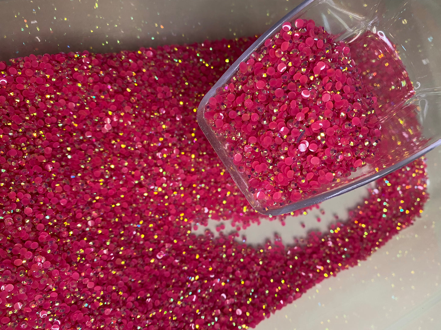 Fuchsia Pink Ab Jelly Rhinestone