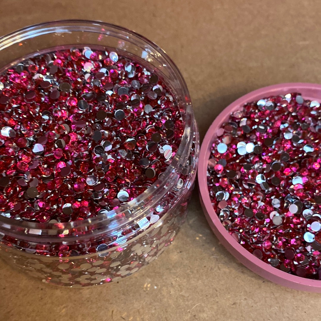 Rose Pink 3mm Resins Rhinestones