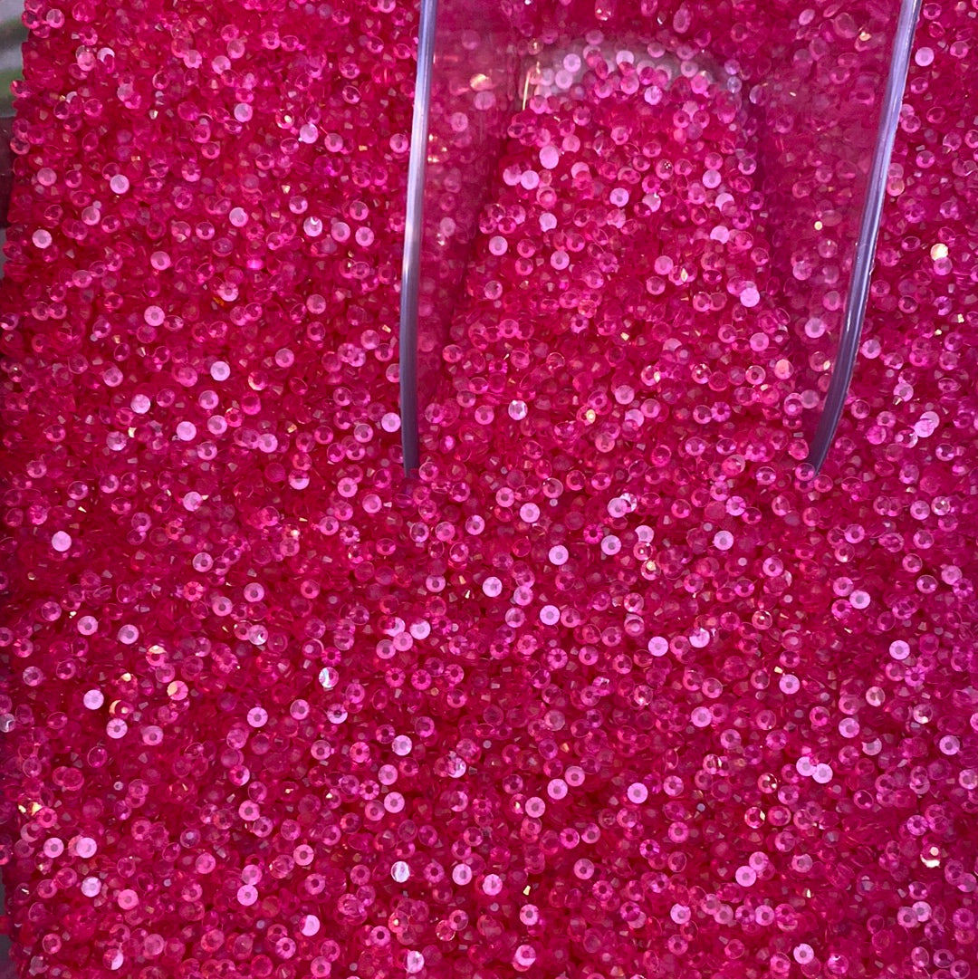 Hot Pink Glow in the Dark Rhinestones